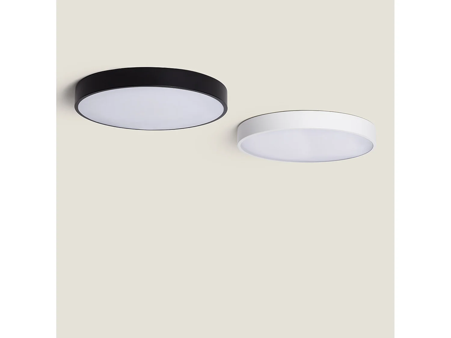 Plafoniera LED 30W Circolare Metallo Ø400 mm CCT Selezionabile Hidria Bianco