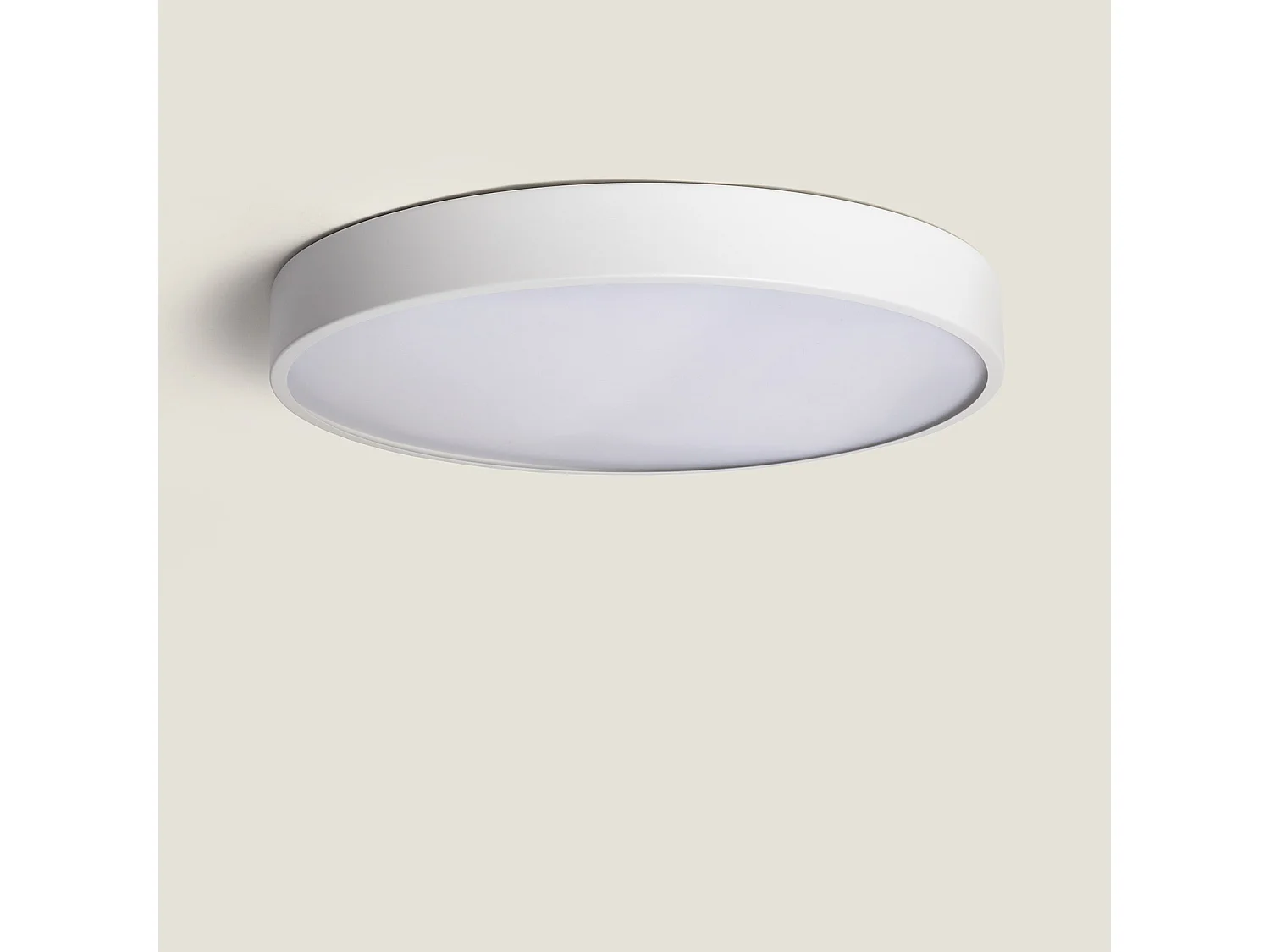Plafoniera LED 30W Circolare Metallo Ø400 mm CCT Selezionabile Hidria Bianco