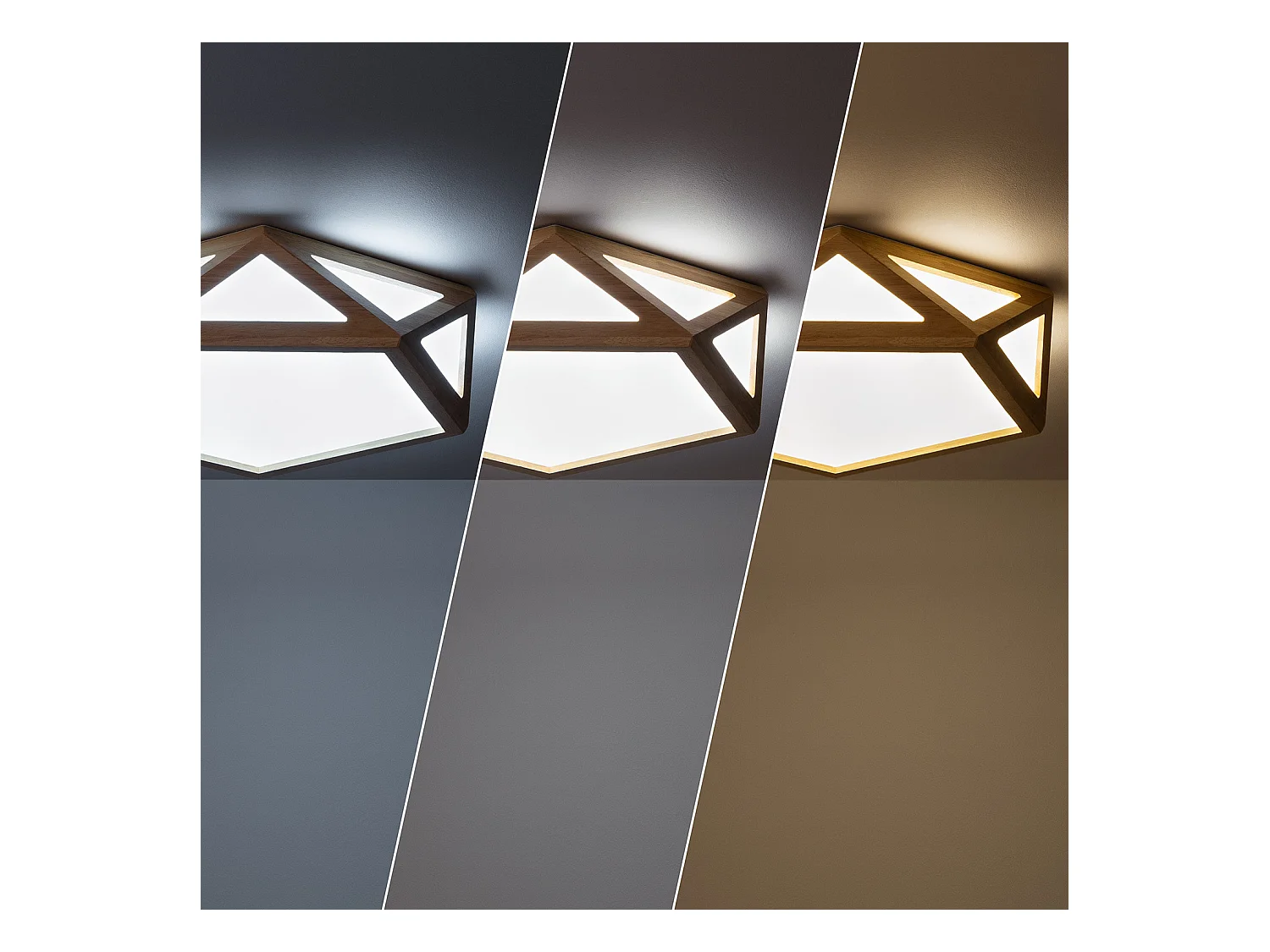 Plafón LED 20W Madera CCT Seleccionable Altigen Madera