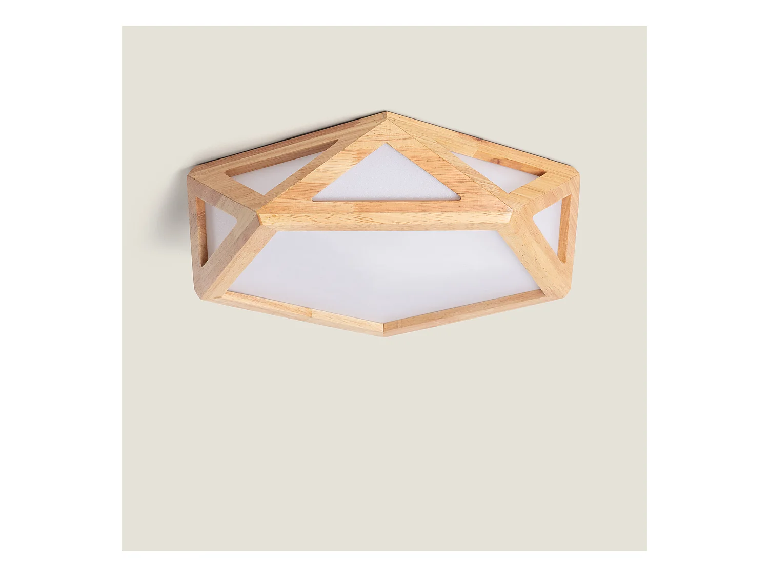 Plafonnier LED Bois CCT Sélectionnable Altigen 20W Bois