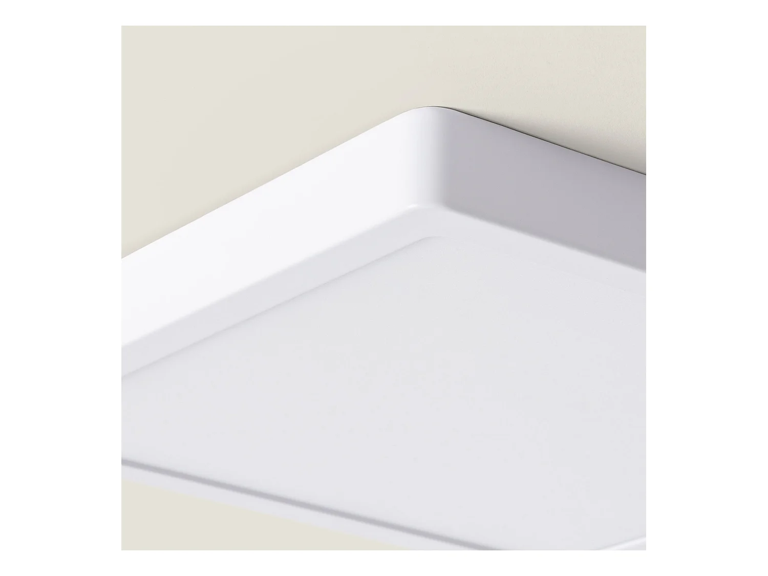 Plafonnier LED Carré Aluminium Slim 24W CCT Sélectionnable Galán 280x280 mm SwitchDimm Blanc