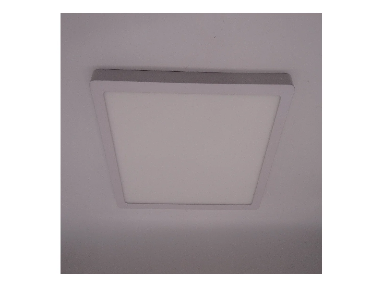 Plafonnier LED Carré Aluminium Slim 24W CCT Sélectionnable Galán 280x280 mm SwitchDimm Blanc