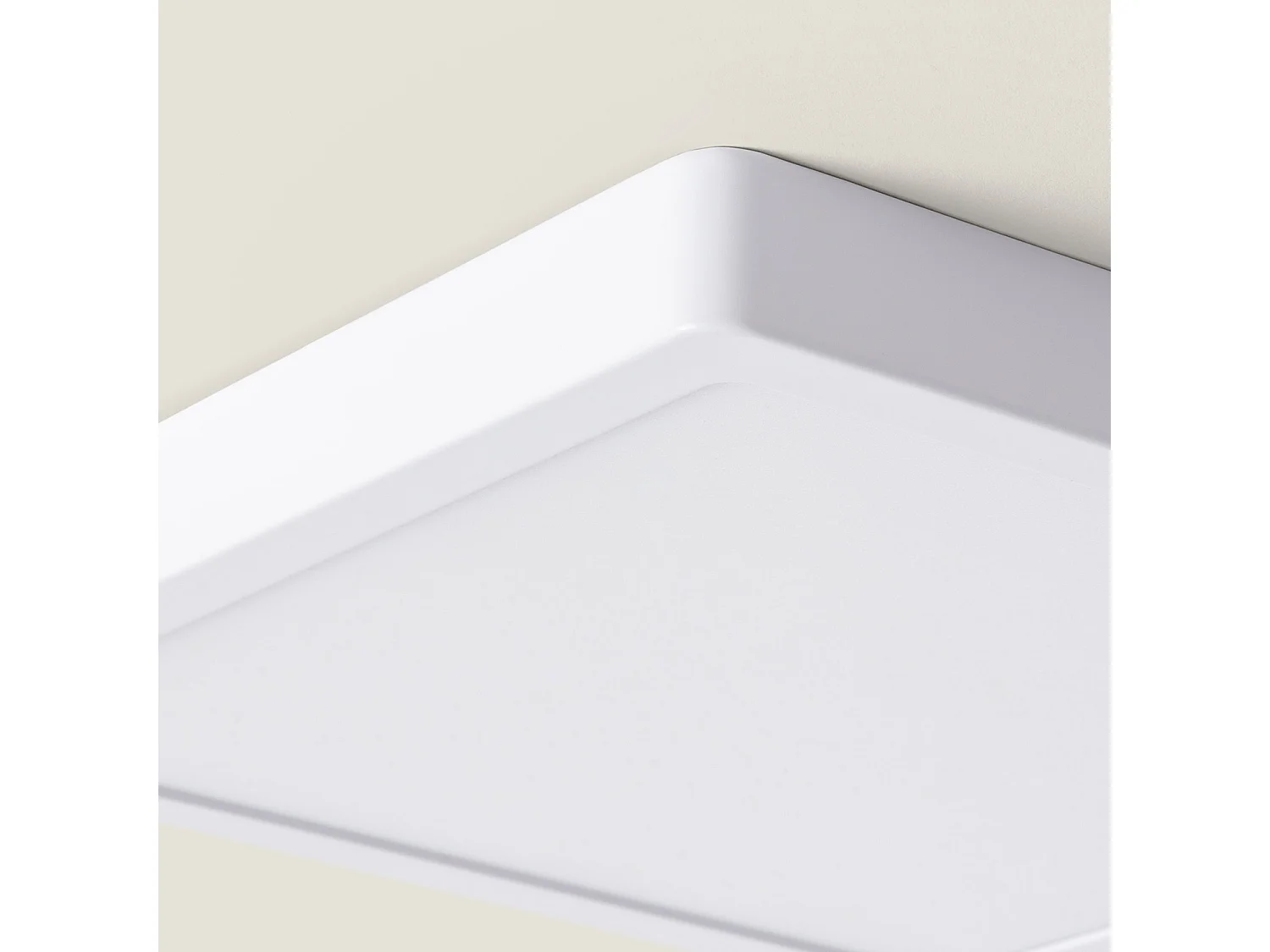 Plafonnier LED Carré Aluminium Slim 24W CCT Sélectionnable Galán 280x280 mm SwitchDimm Blanc