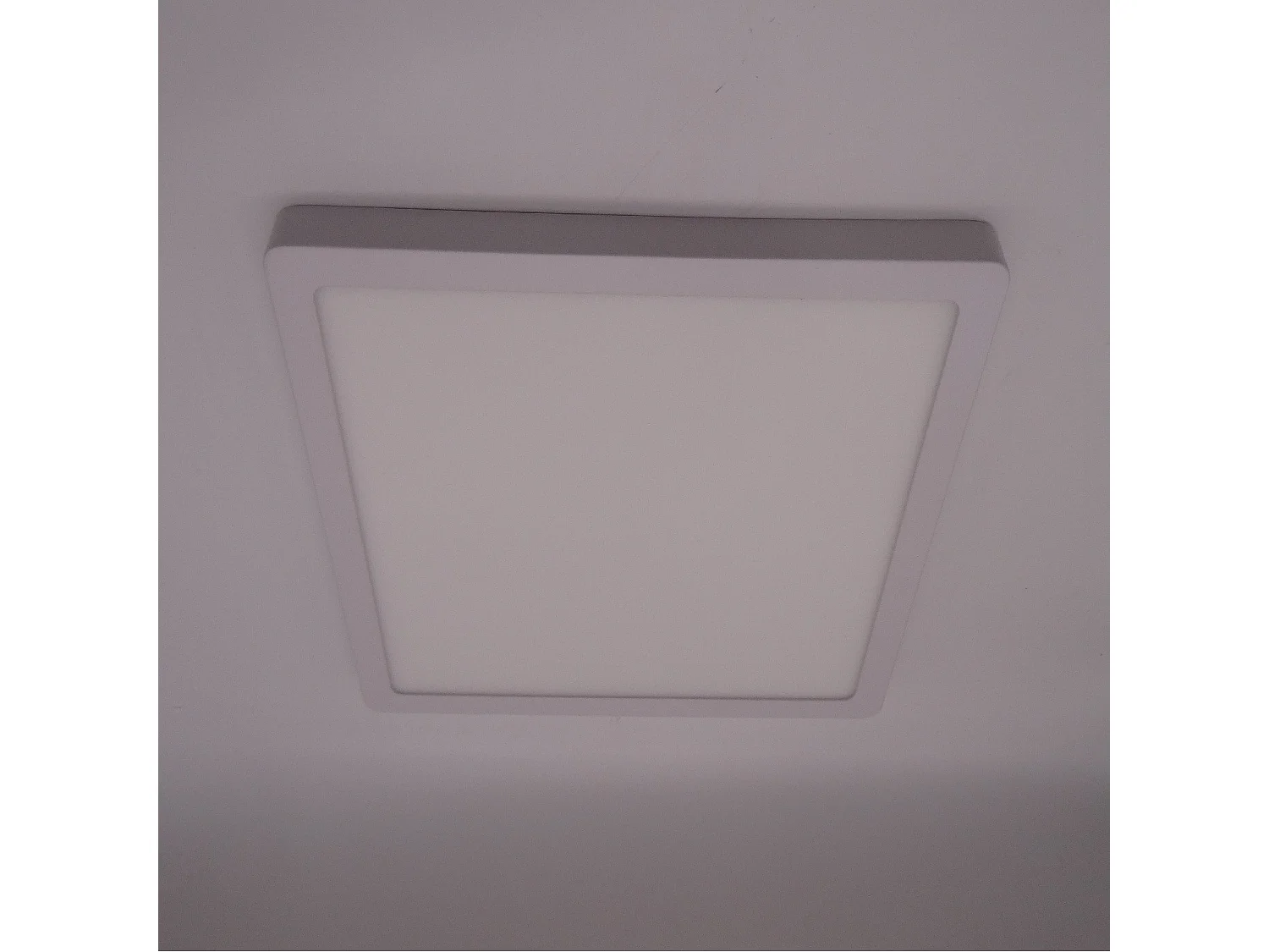Plafonnier LED Carré Aluminium Slim 24W CCT Sélectionnable Galán 280x280 mm SwitchDimm Blanc