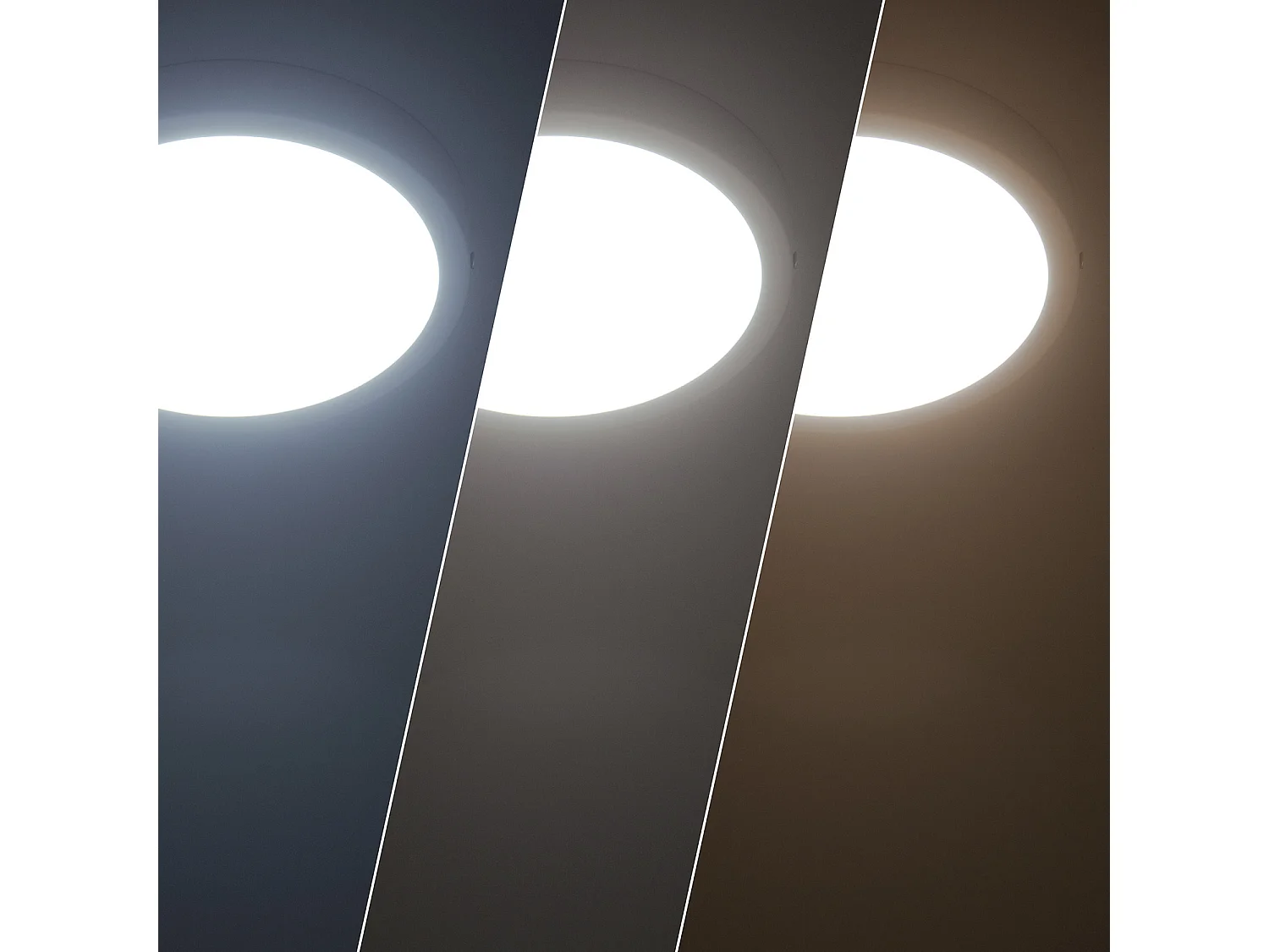 Plafonnier LED 18W Rond Aluminium Ø210 mm Slim CCT Sélectionnable Galán SwitchDimm Blanc