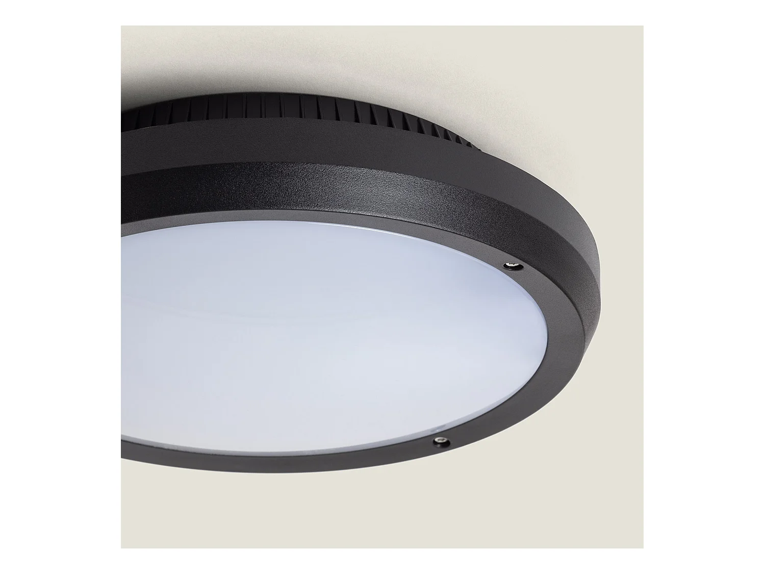 Plafonnier Extérieur Rond Curio IP65 Noir  Noir