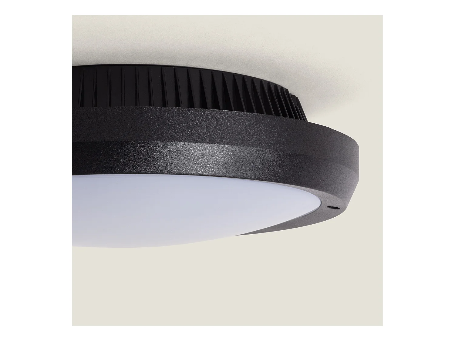Plafonnier Extérieur Rond Curio IP65 Noir  Noir