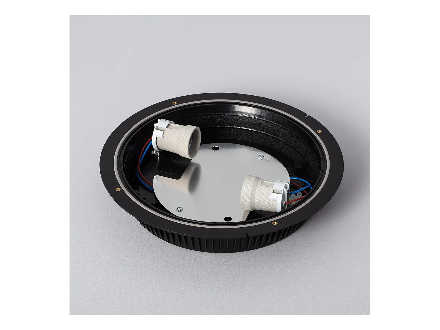 Plafonnier Extérieur Rond Curio IP65 Noir  Noir