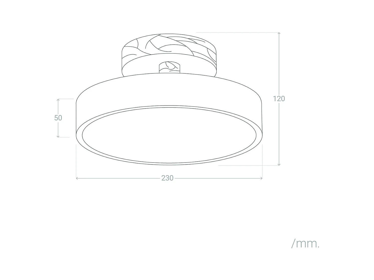 Lampada da Soffitto LED 12W Legno e Metallo CCT Selezionabile Whisty Bianco