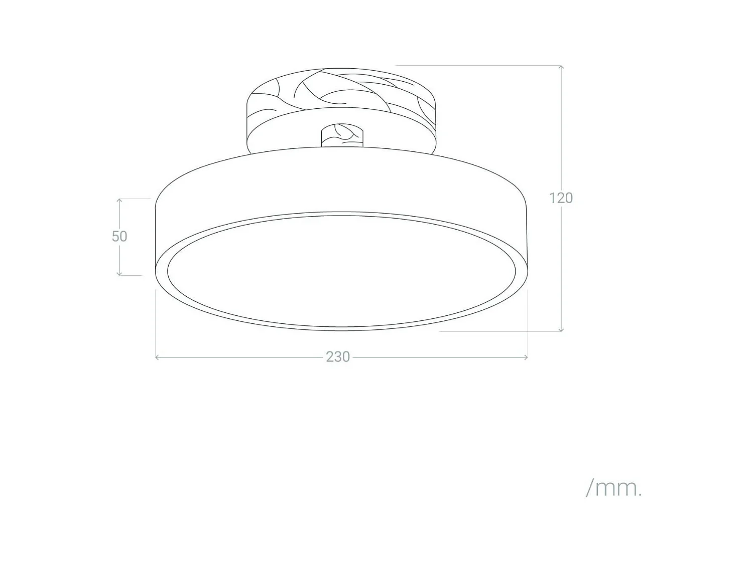 Lampada da Soffitto LED 12W Legno e Metallo CCT Selezionabile Whisty Bianco