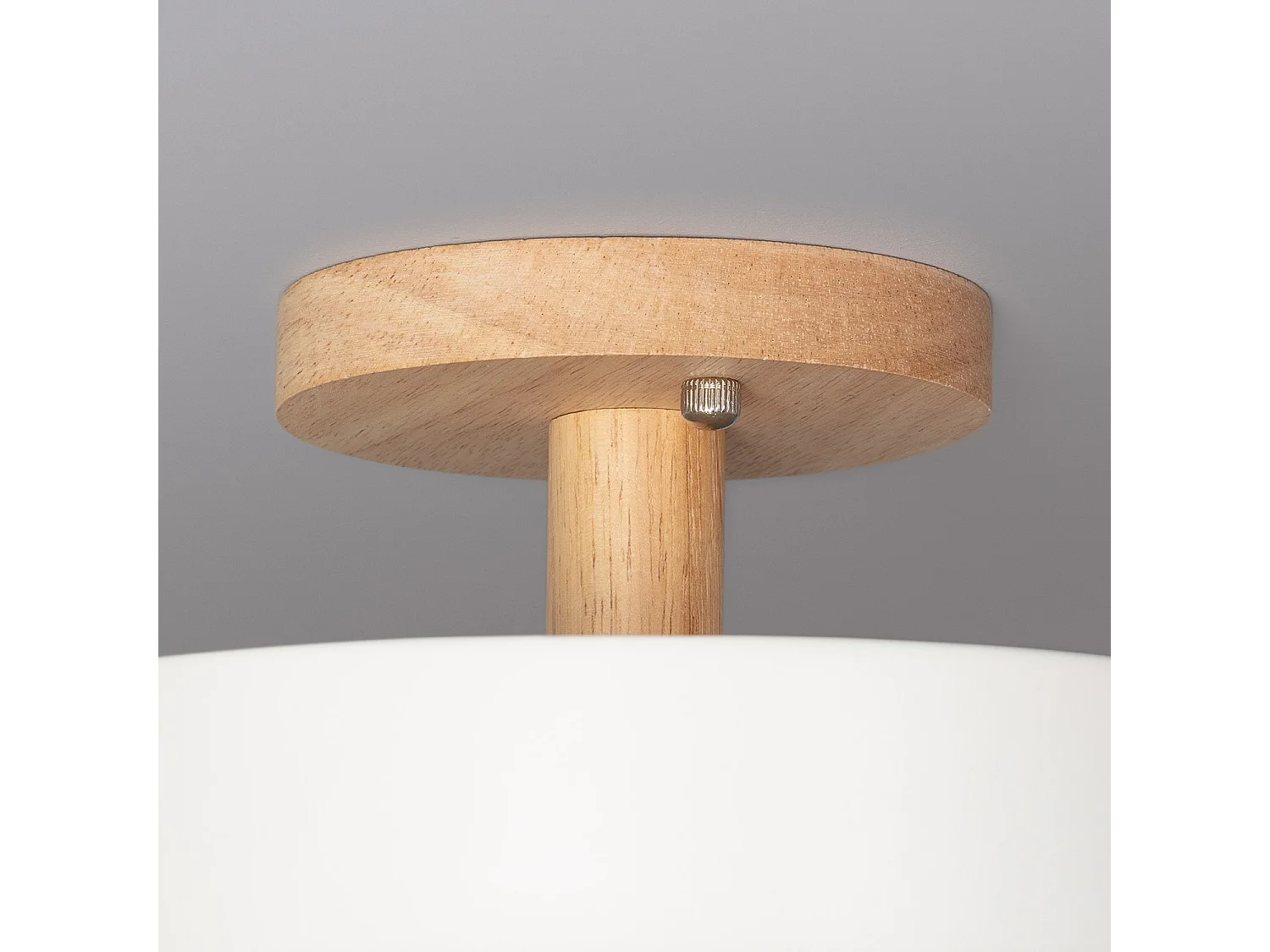 Plafonnier LED Bois et Métal 12W CCT Sélectionnable Whisty Blanc