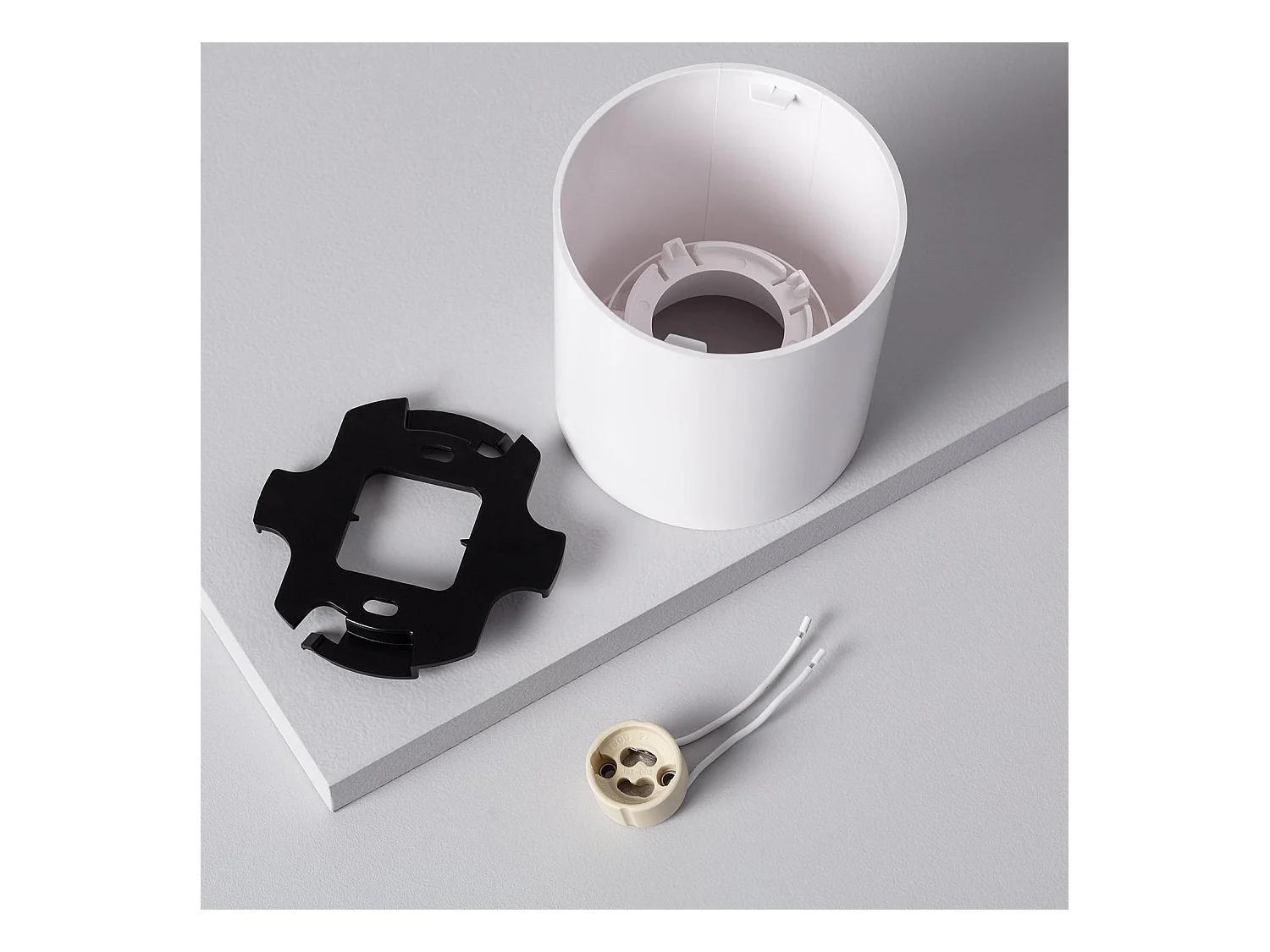 Aplique de Techo Cuarzo Blanco