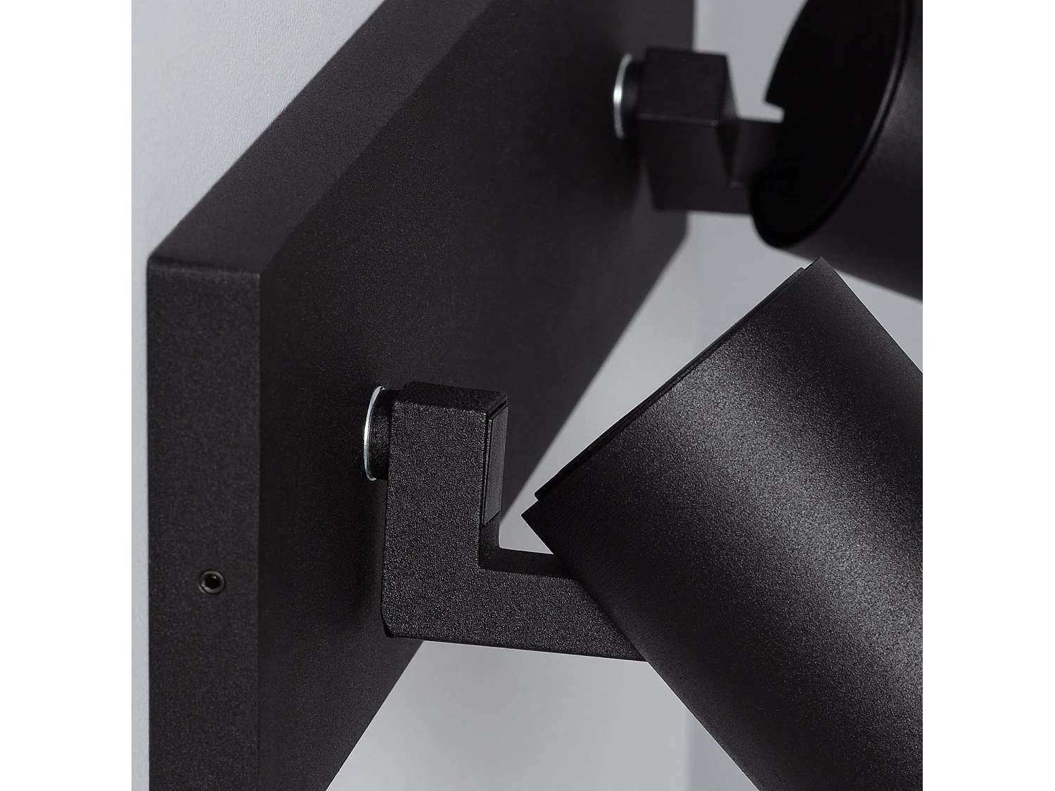 Aplique Aluminio Gylu 2 Focos para Bombilla GU10 Negro