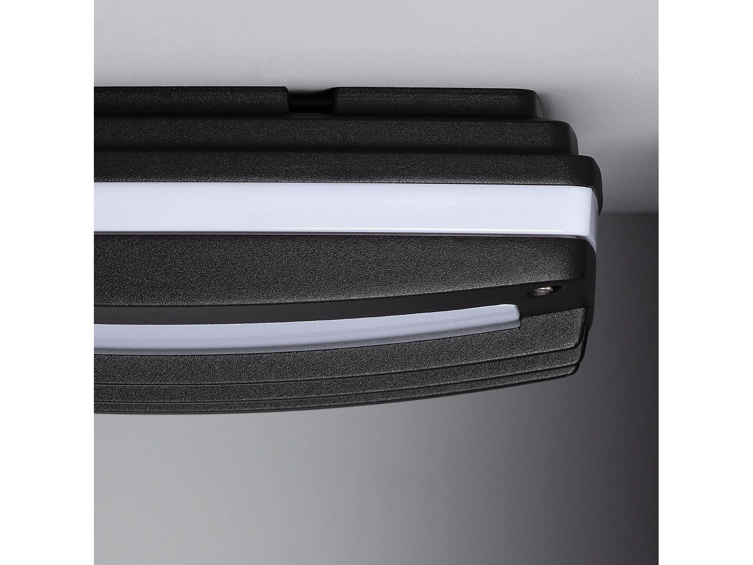 Plafón Cuadrado Aluminio para Exterior 300x300 mm Domia Negro