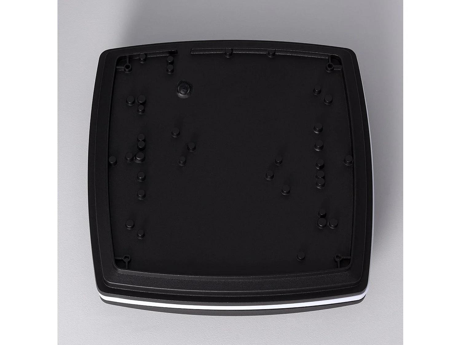 Plafonnier Carré Métal Domia 300x300 mm Noir