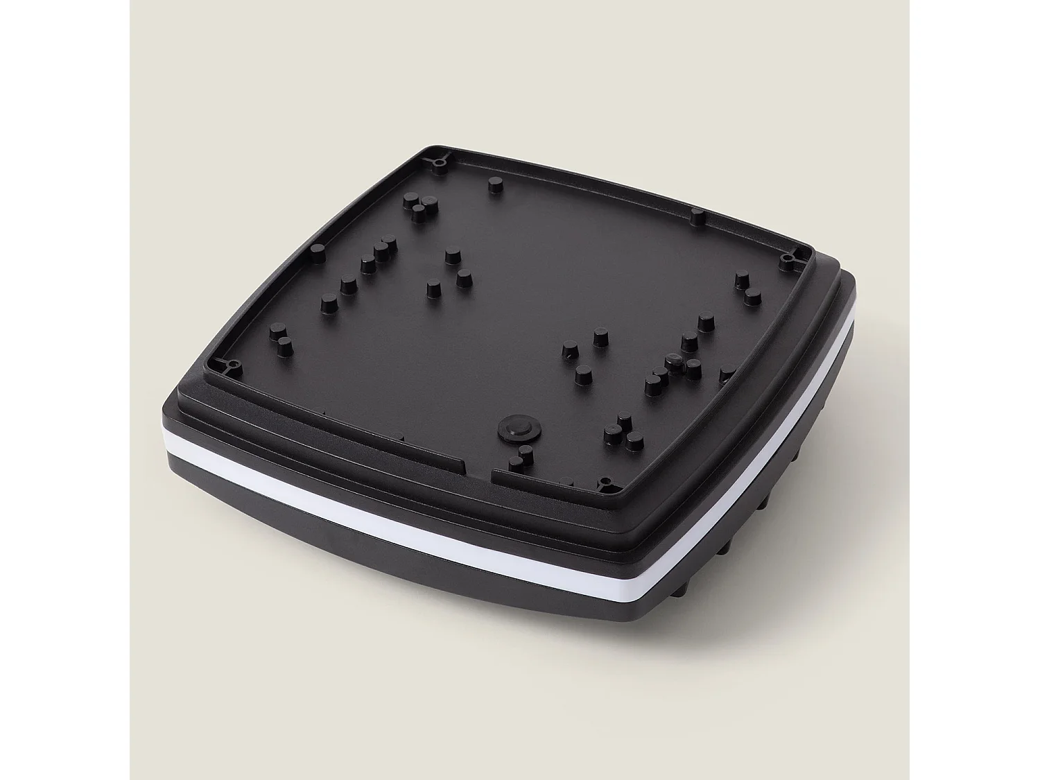 Plafonnier Carré Métal Domia 300x300 mm Noir