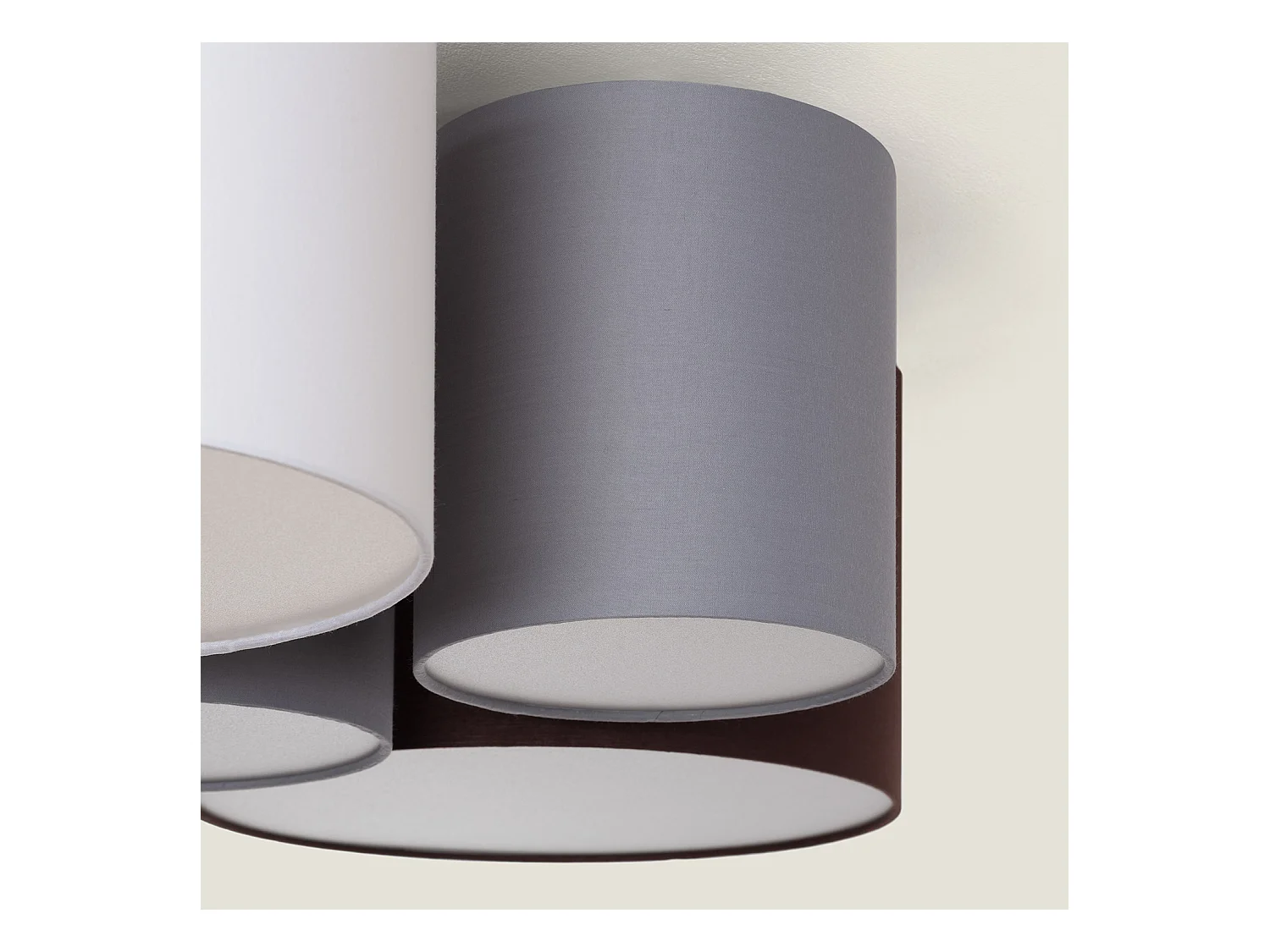 Plafón Circular Tela Tallabo Multicolor