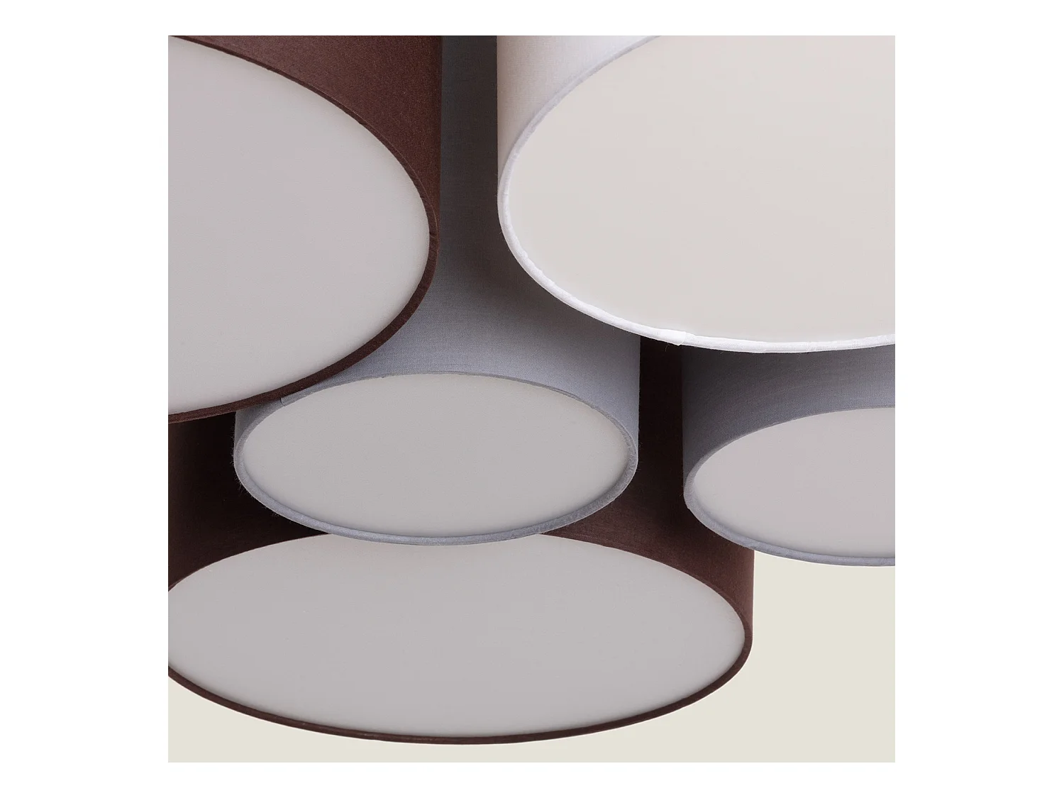 Plafón Circular Tela Tallabo Multicolor