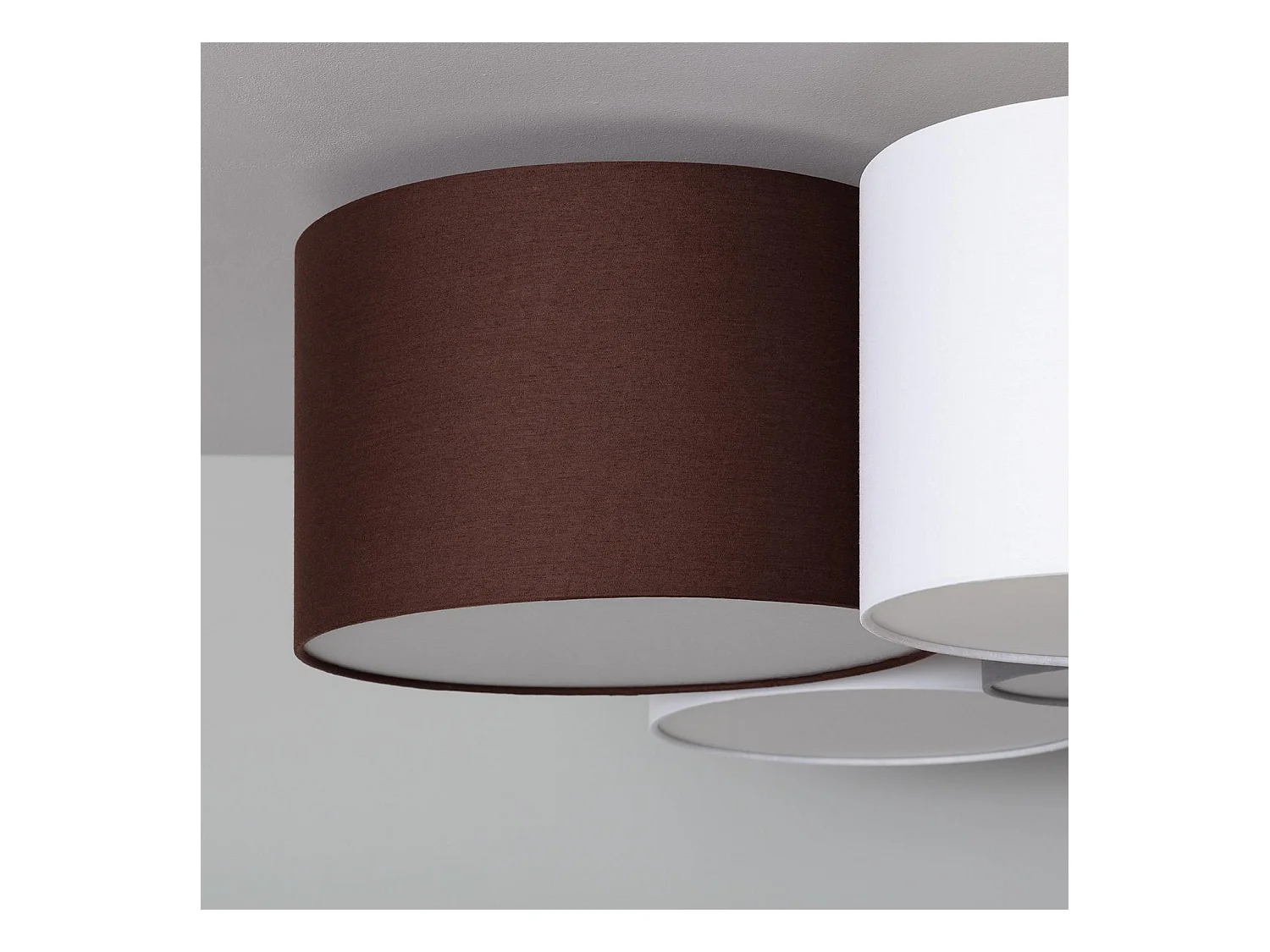 Plafón Circular Tela Tallabo Multicolor