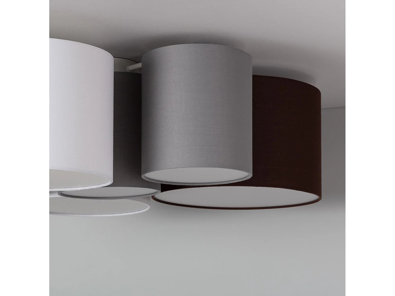 Plafonnier Rond Tissu Tallabo Multicolore