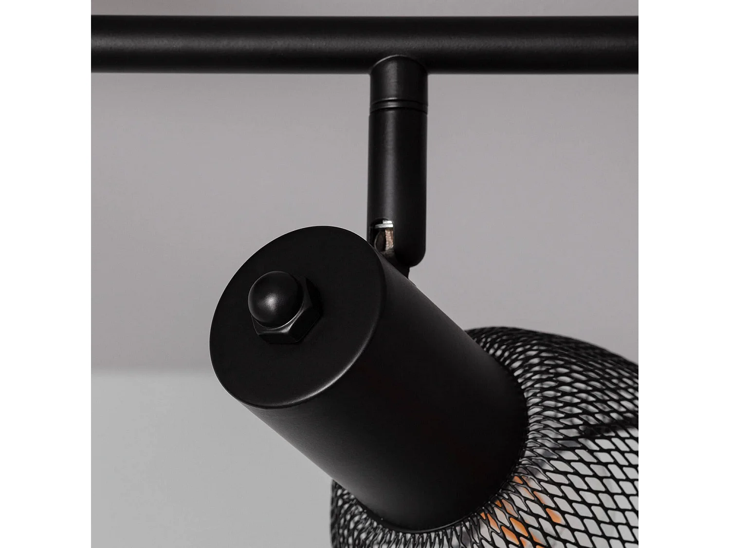 Plafonnier Orientable Aluminium Grid 6 Spots  Noir