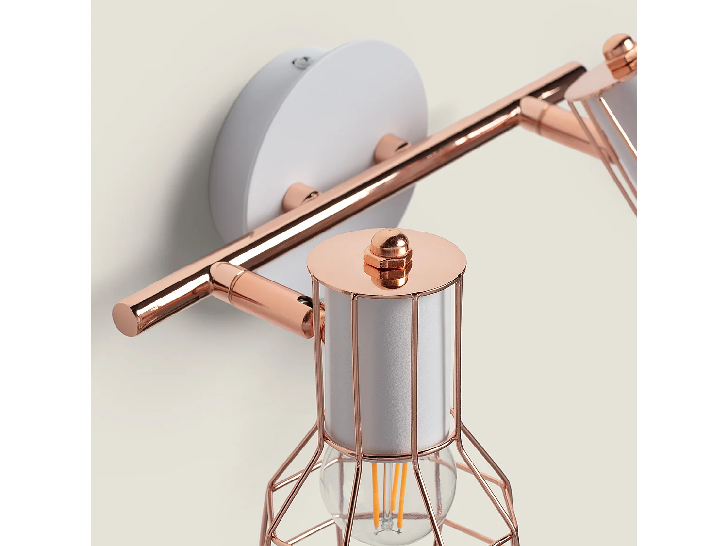 Plafonnier Orientable Aluminium Lada 2 Spots  Cuivre