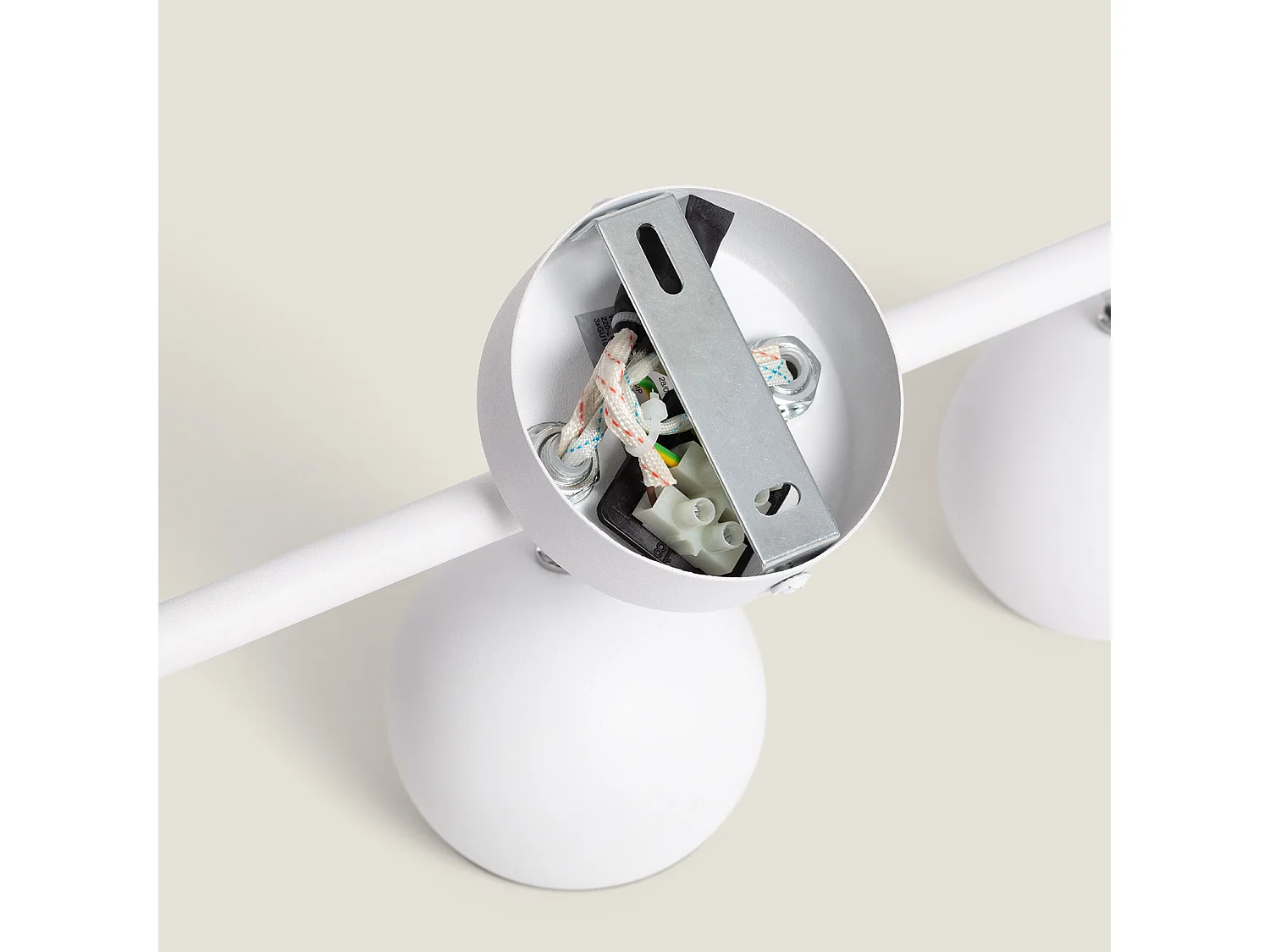 Plafonnier Orientable Aluminium Ates 3 Spots  Blanc