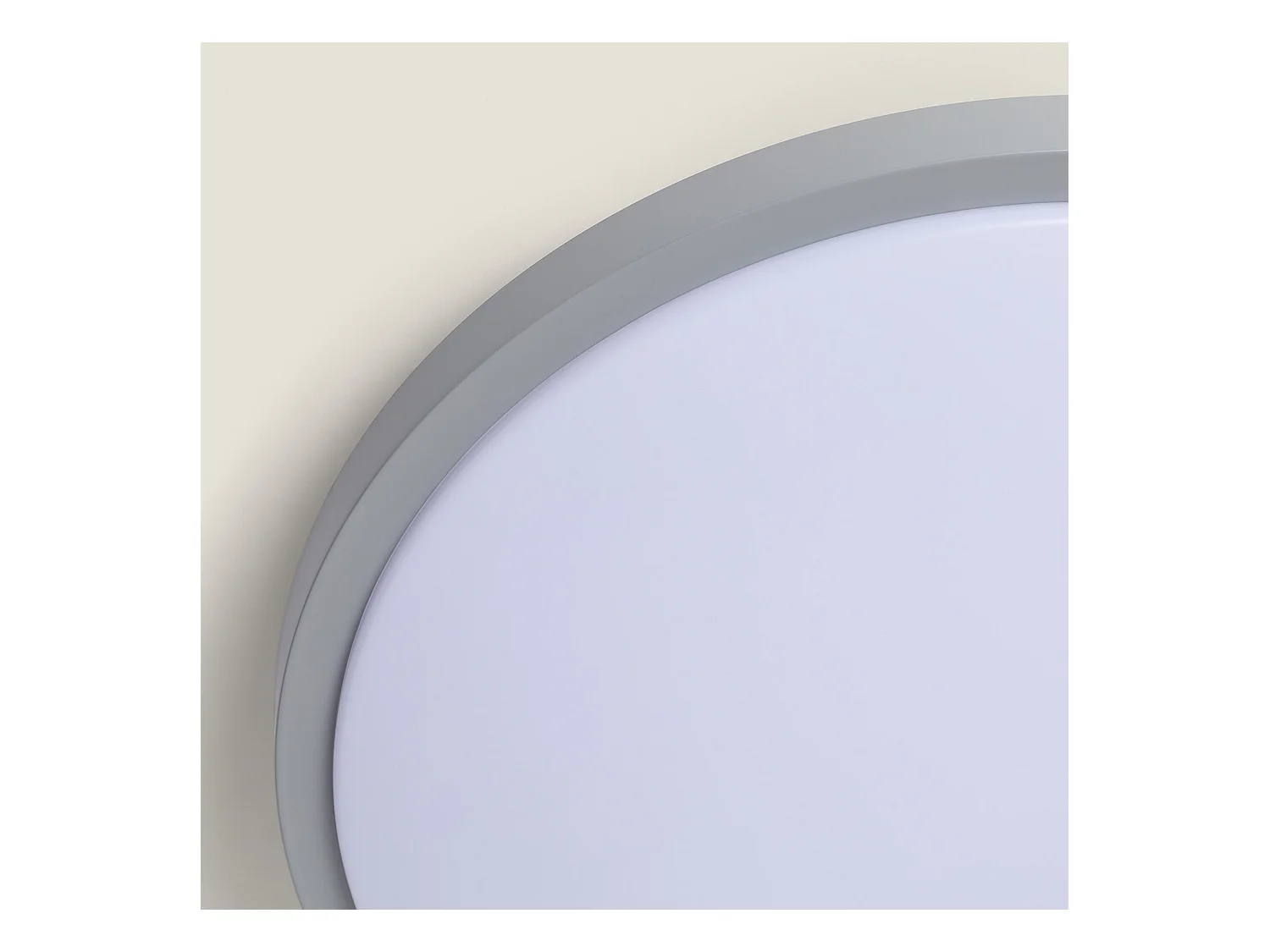 Plafón LED 24W Circular Metal Ø500 mm CCT Seleccionable Bari Gris