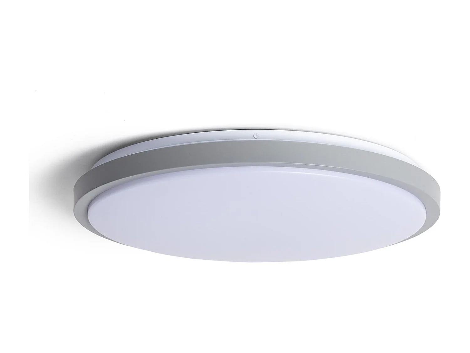 Plafón LED 24W Circular Metal Ø500 mm CCT Seleccionable Bari Gris