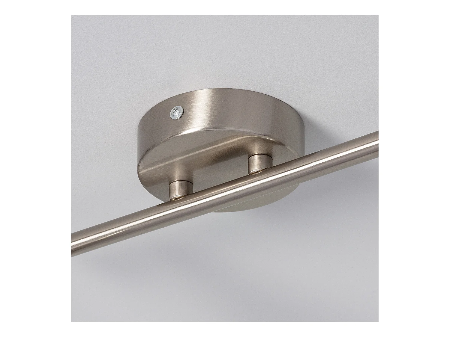 Lámpara de Techo Orientable Aluminio Oasis 2 Focos Plata Plateado