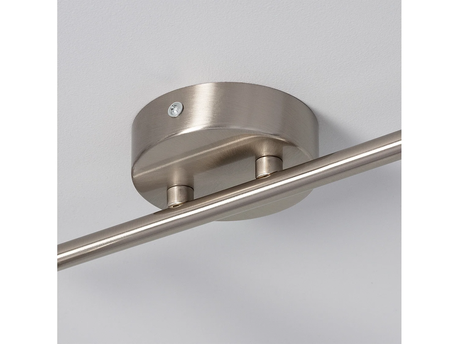 Plafonnier Orientable Aluminium Oasis 2 Spots Argenté Argent