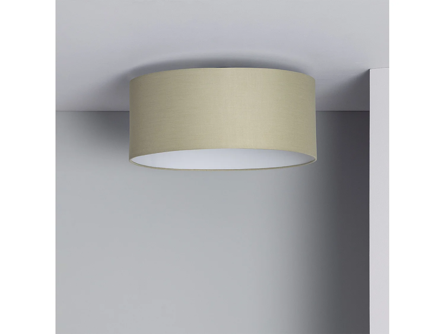 Plafón Circular Tela Ø400 mm Zani Verde