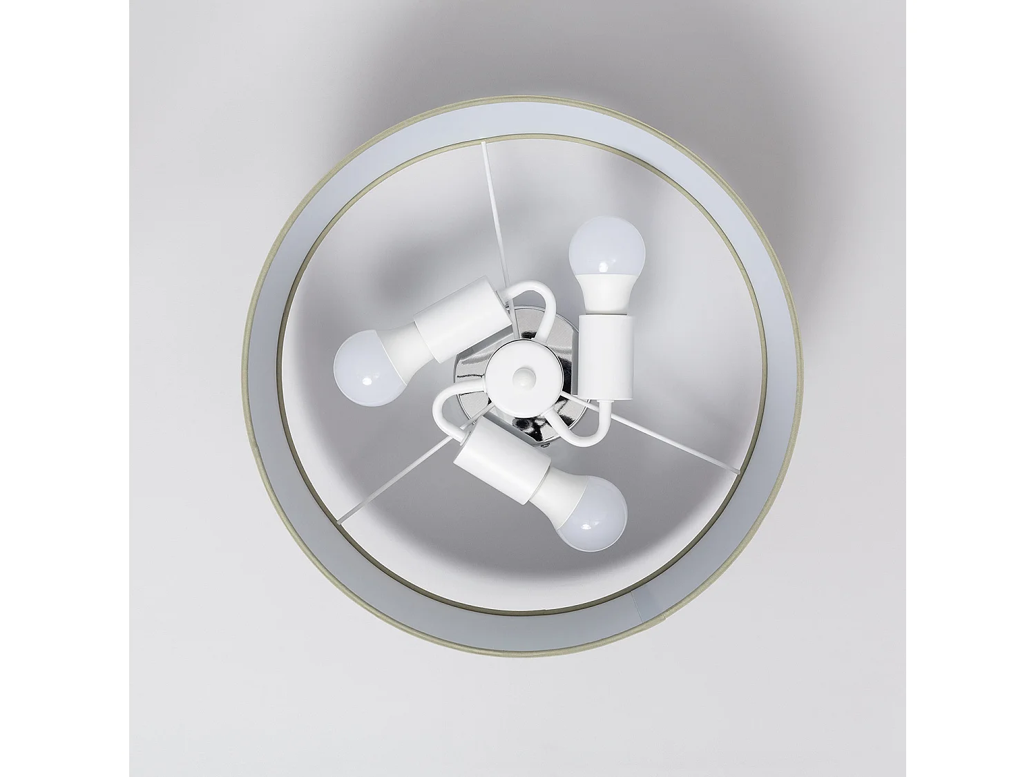 Plafón Circular Tela Ø400 mm Zani Verde