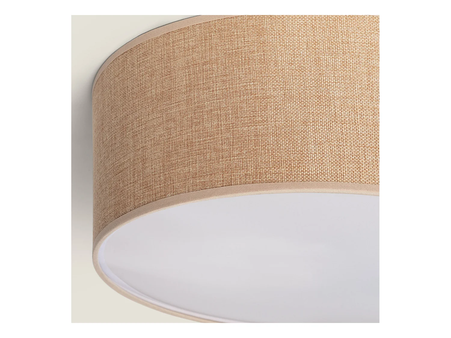 Plafón Circular Tela Ø450 mm Korsade Camel