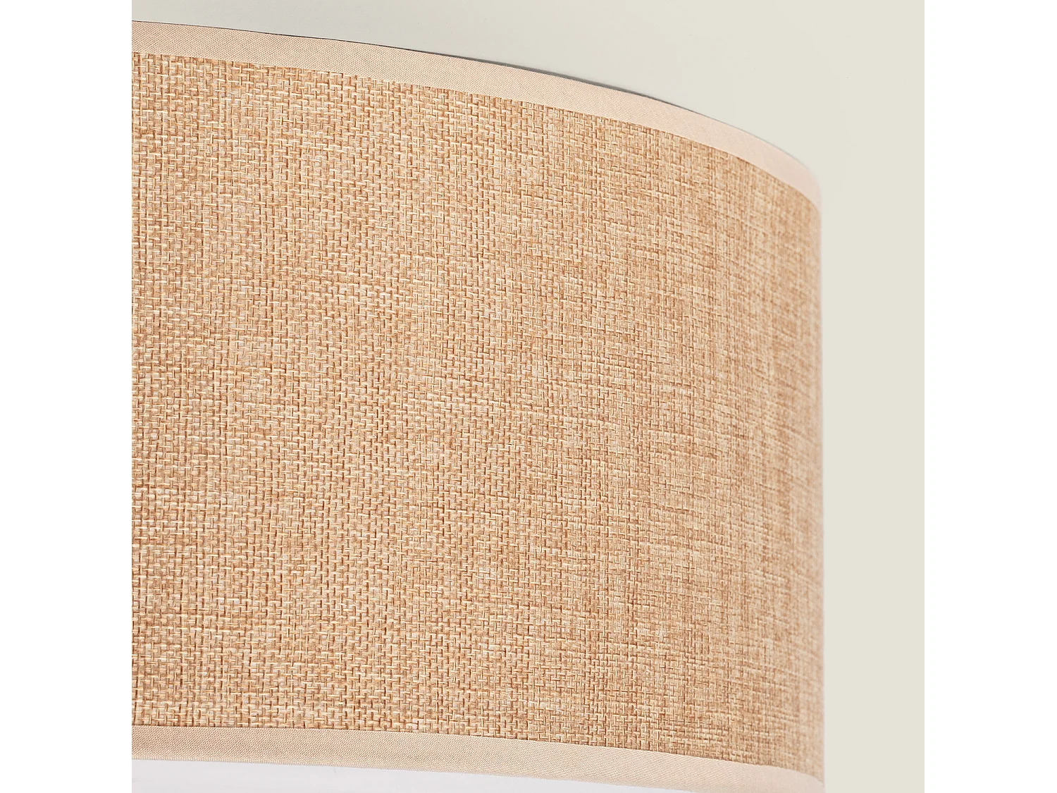 Plafonnier Rond Tissu Korsade Ø450 mm  Camel