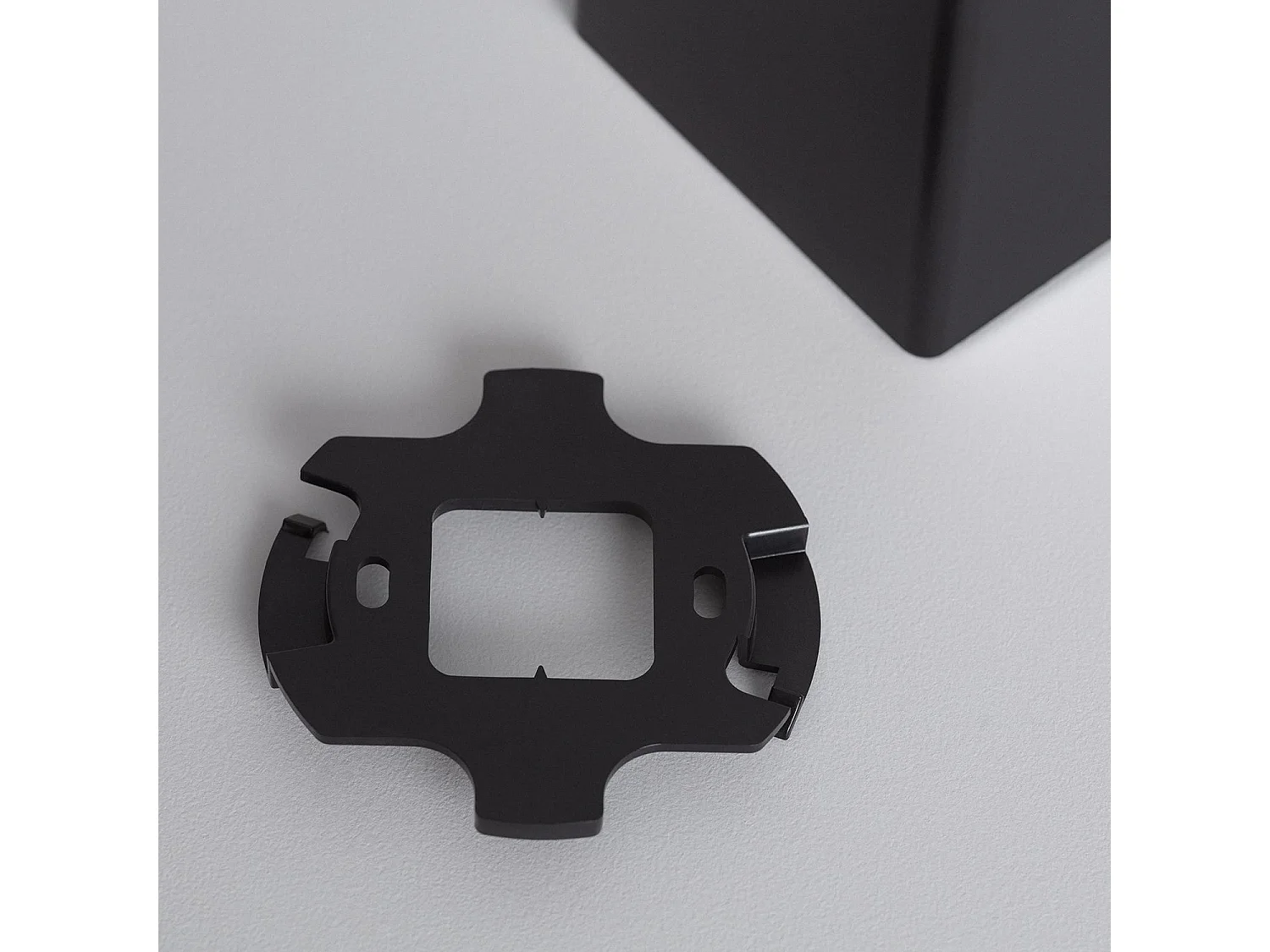 Applique da Soffitto Quadrata Nero con Lampadina GU10 Space 4000K Bianco Naturale