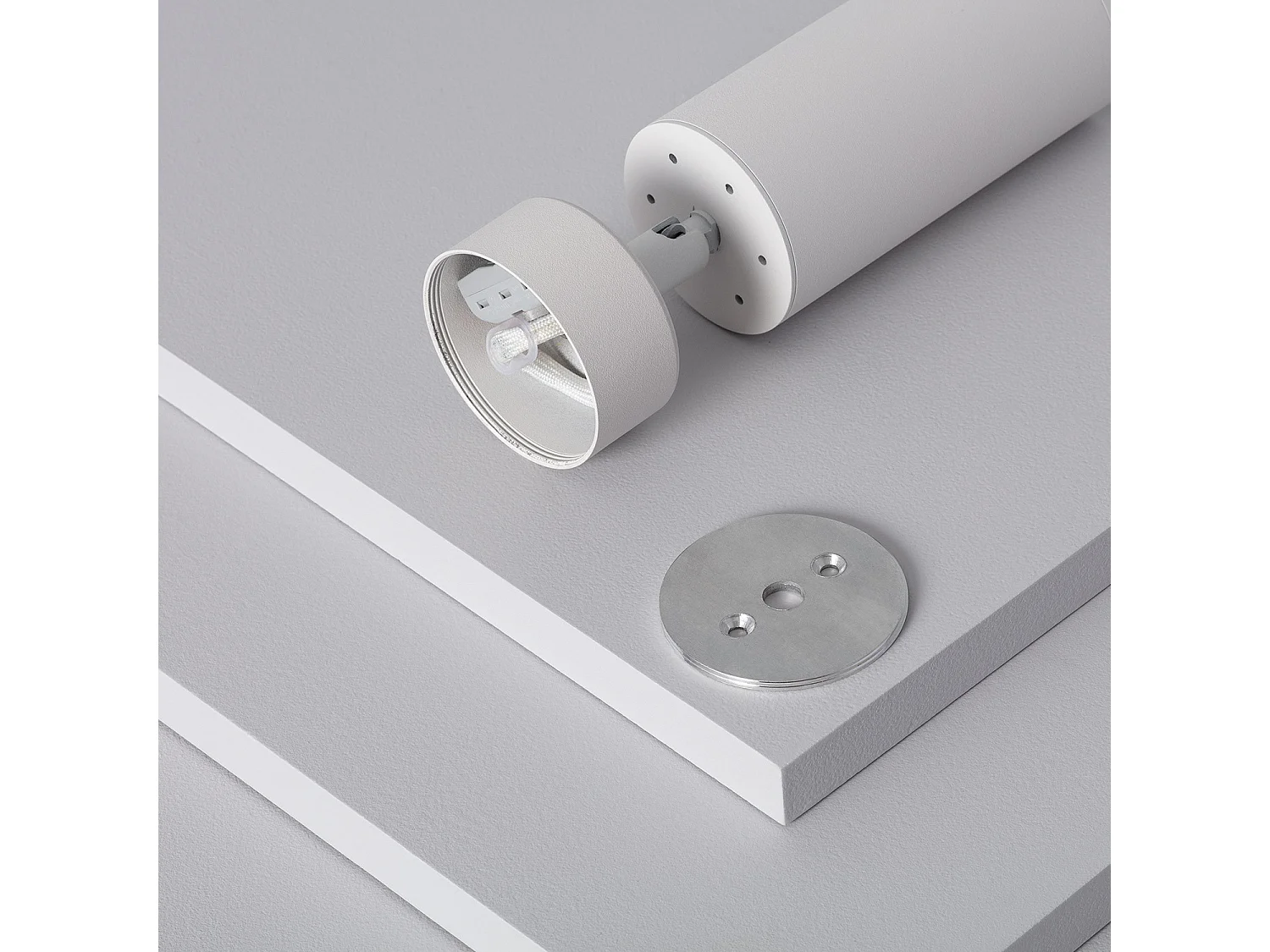 Spot à Douille Aluminium Quartz pour Ampoule GU10 Blanc