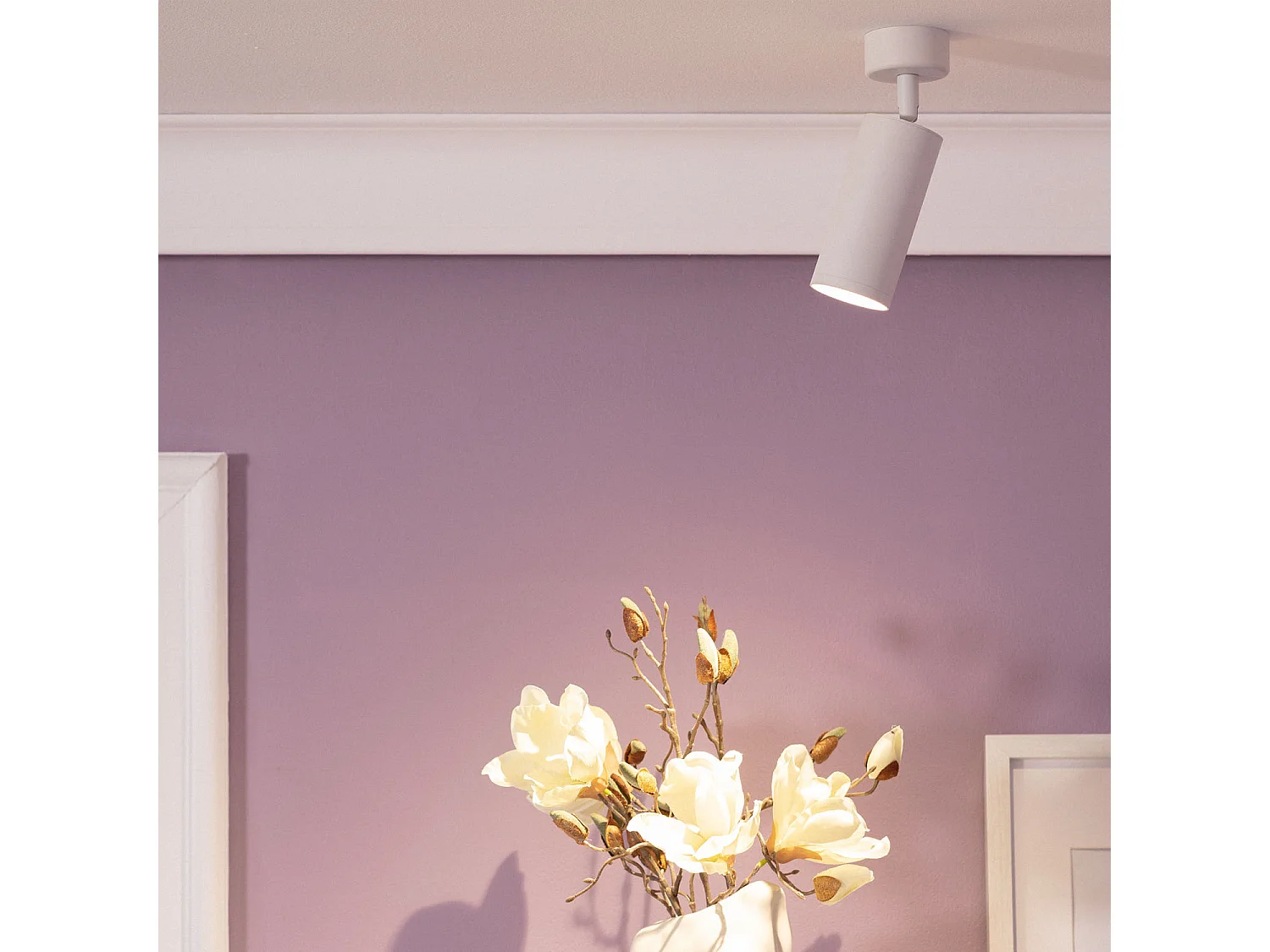 Spot à Douille Aluminium Quartz pour Ampoule GU10 Blanc