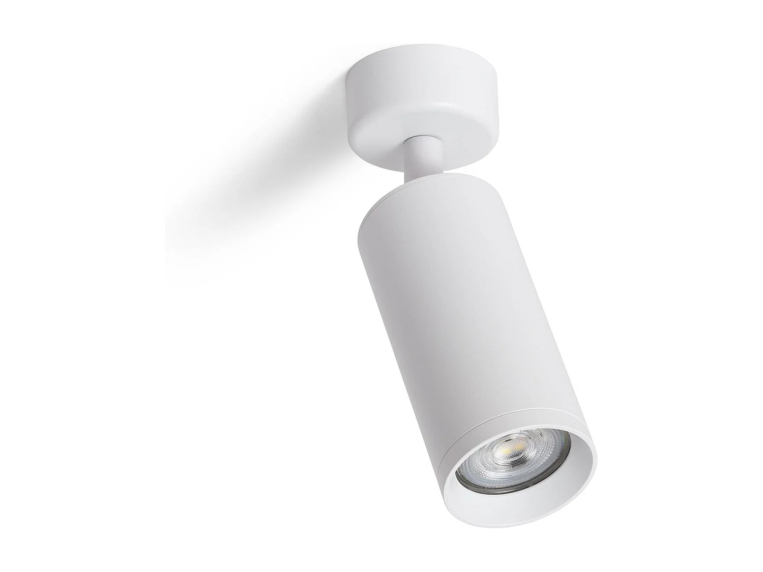 Foco Portalámparas Aluminio para Bombillas GU10 Cuarzo Blanco