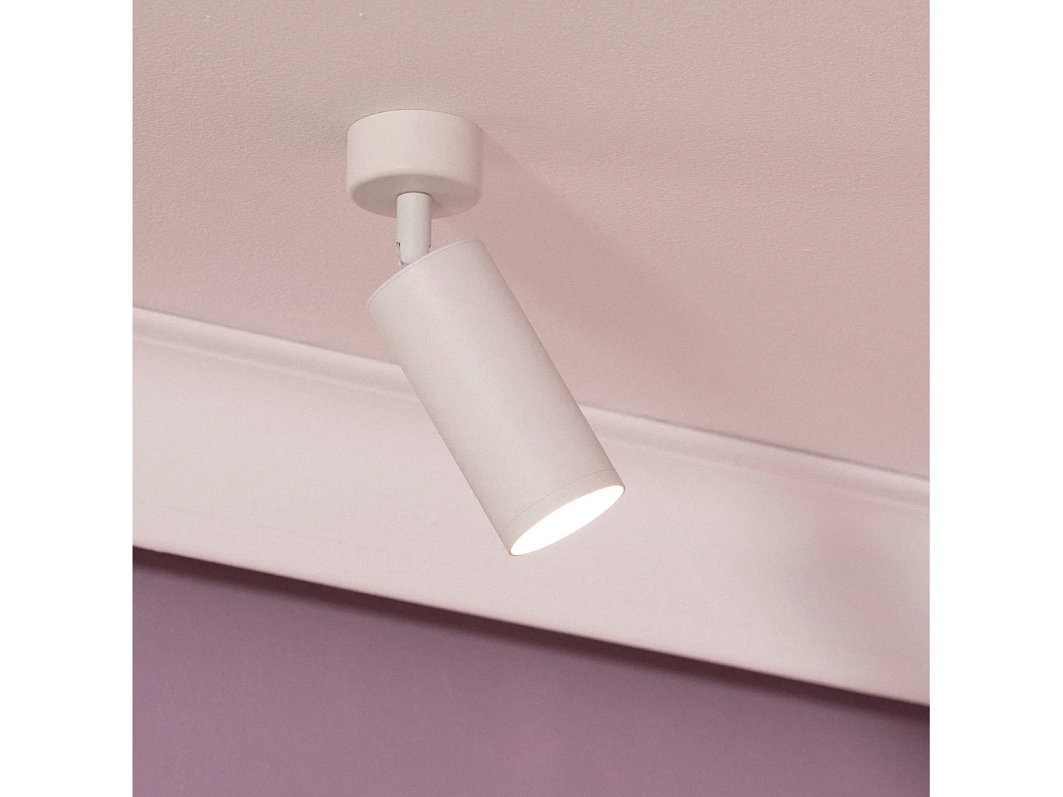 Foco Portalámparas Aluminio para Bombillas GU10 Cuarzo Blanco