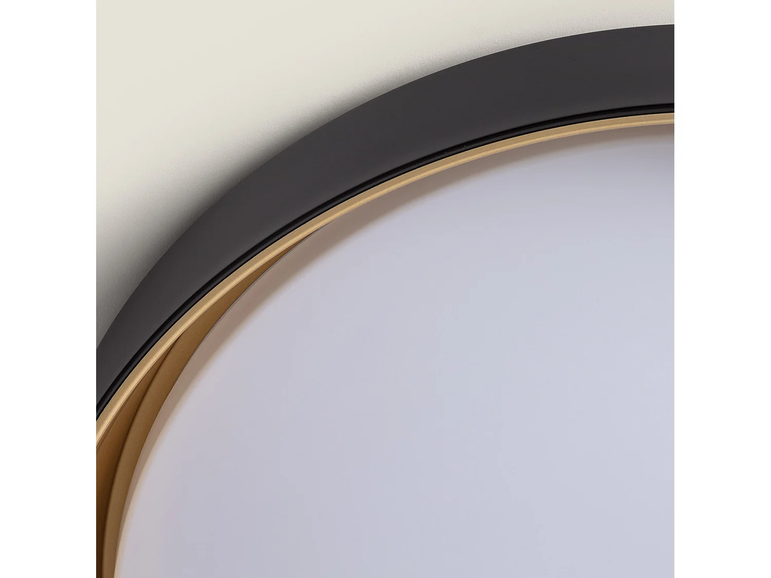 Plafón LED 30W Circular Metal Ø550 mm CCT Seleccionable Big Broadway Negro / Dorado