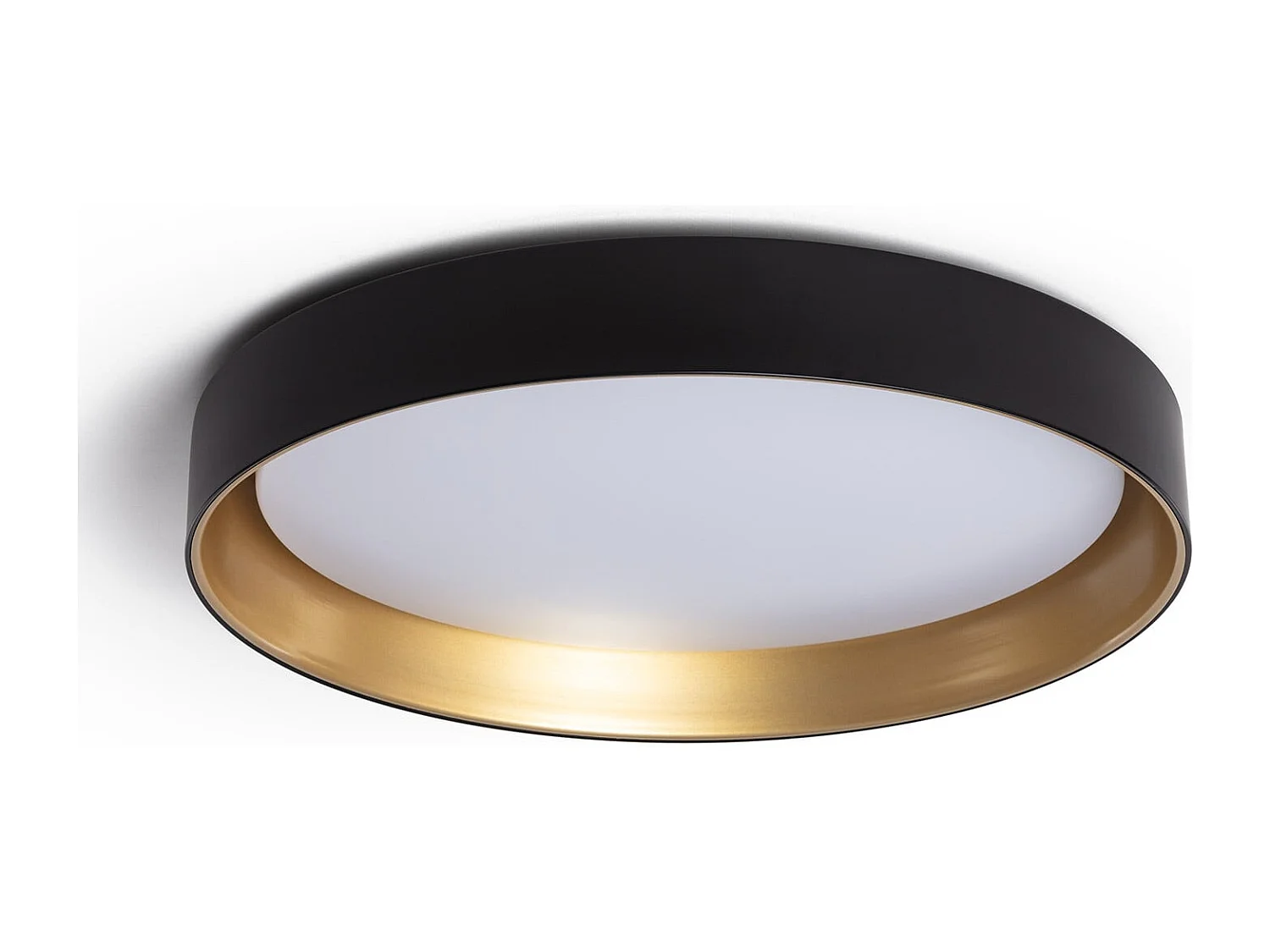 Plafón LED 30W Circular Metal Ø550 mm CCT Seleccionable Big Broadway Negro / Dorado