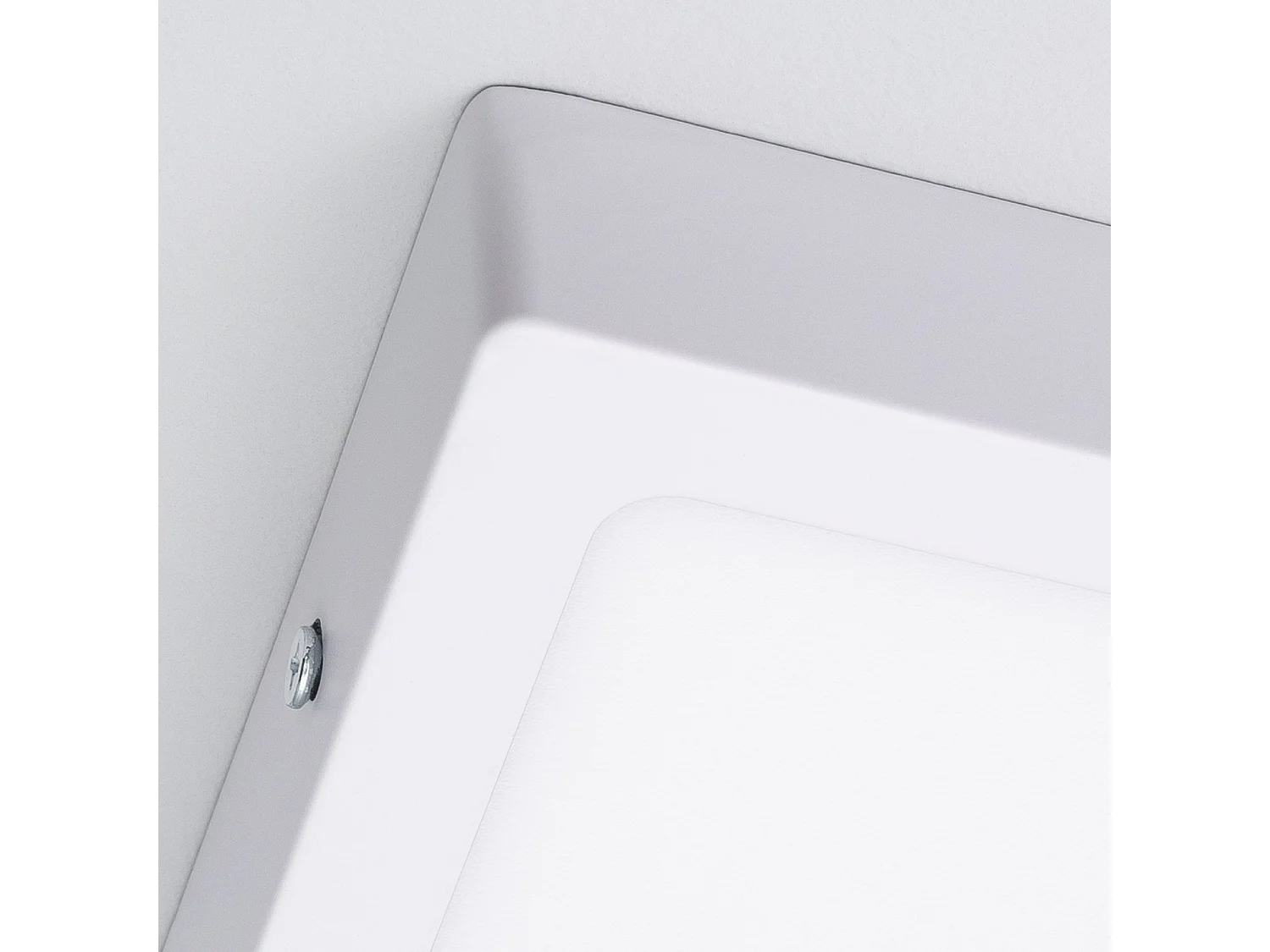 Plafoniera LED 6W Quadrato Alluminio 105x105 mm Slim CCT Selezionabile Galán SwitchDimm Grigio