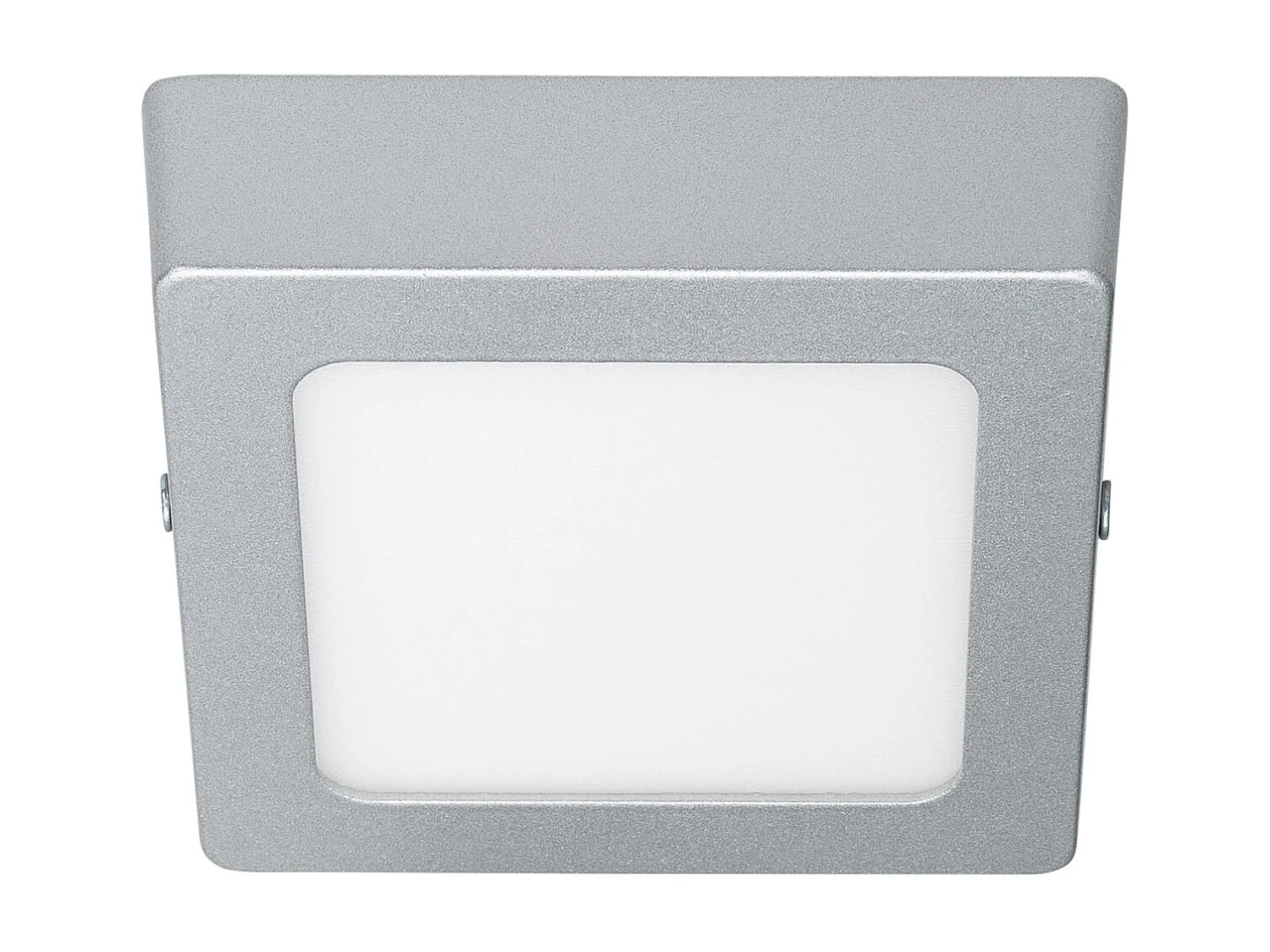 Plafoniera LED 6W Quadrato Alluminio 105x105 mm Slim CCT Selezionabile Galán SwitchDimm Grigio