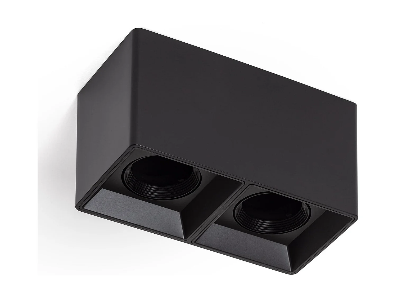 Aplique de Techo Cuadrado Doble Space Negro