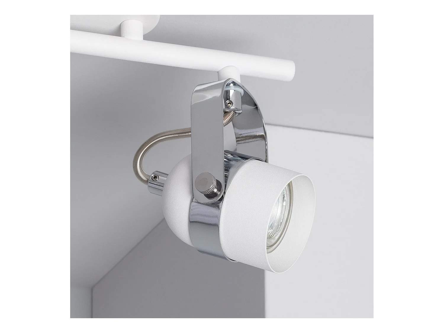 Lámpara de Techo Orientable Aluminio 2 Focos Blanco Sinner Blanco