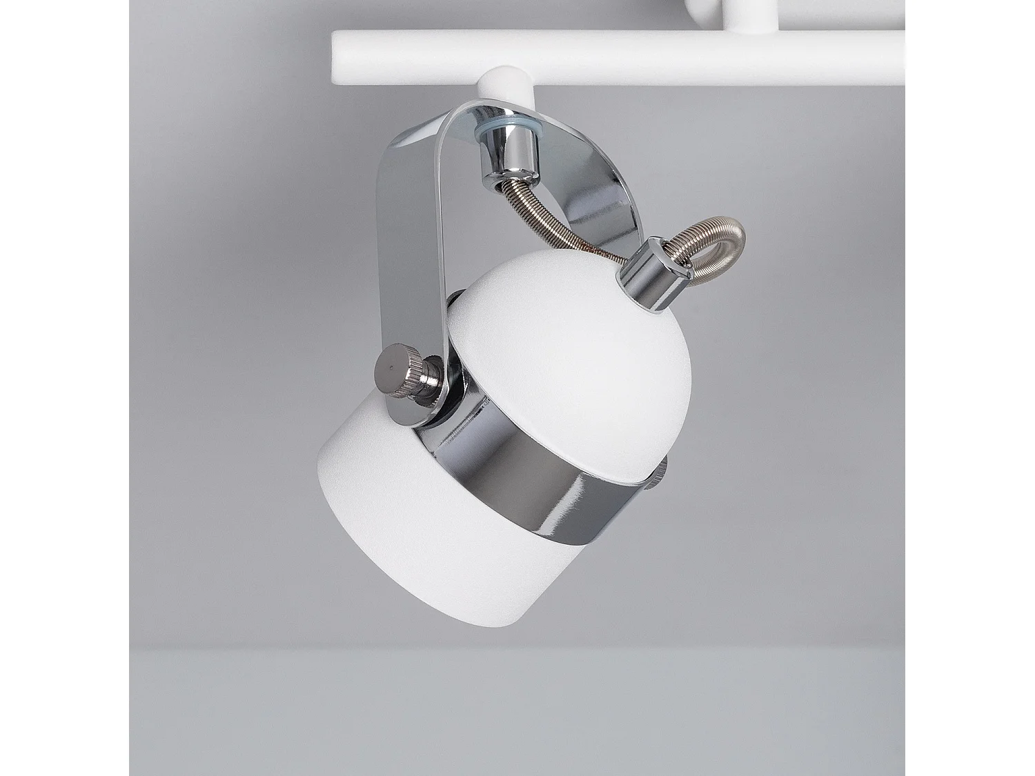 Plafonnier Orientable Aluminium Sinner 2 Spots Blanc Blanc