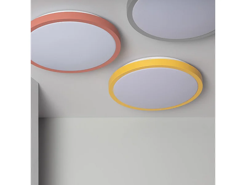 Plafón LED 19W Circular Ø400 mm CCT Seleccionable Faina Gris