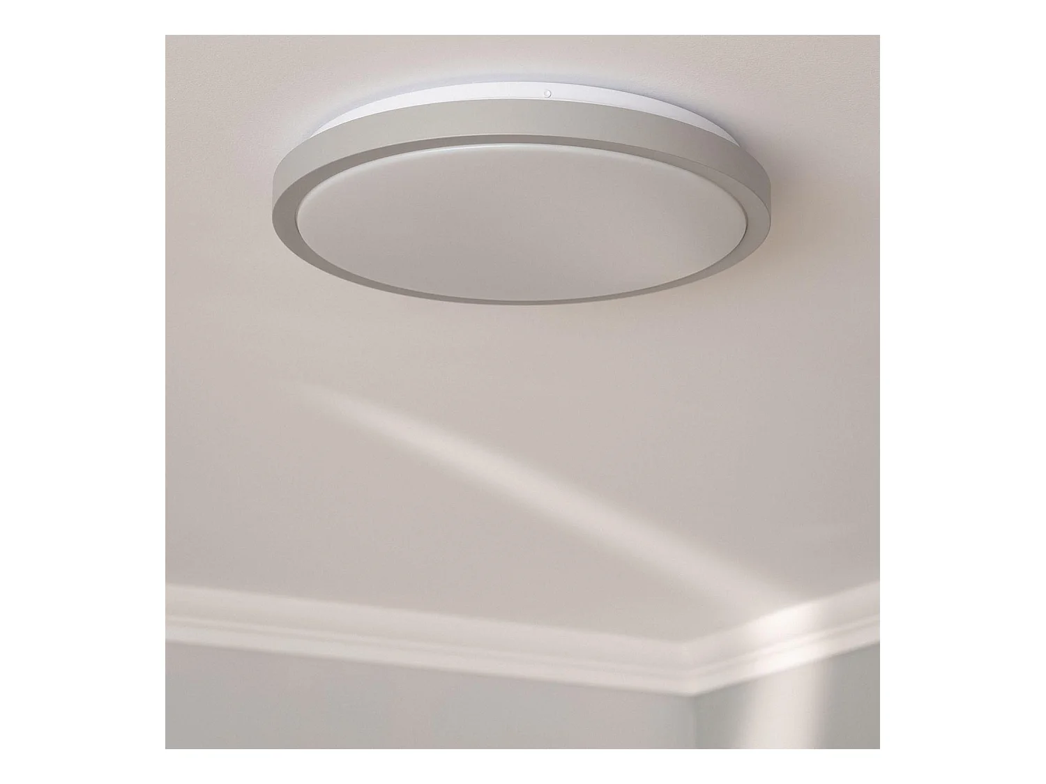 Plafonnier LED Rond 19W CCT Sélectionnable Faina Ø400 mm Gris