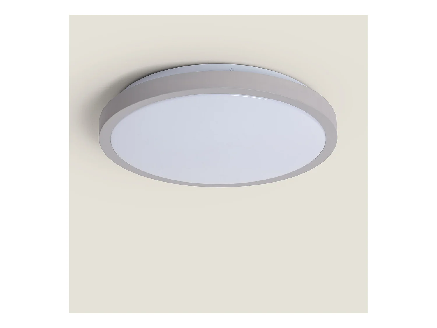 Plafonnier LED Rond 19W CCT Sélectionnable Faina Ø400 mm Gris